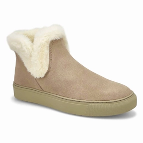 Women's Duffy Suede Waterproof Winter Boots In Mushroom Premium Craft