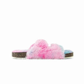 Practical Outdoor Footwear Women's Fur Double Buckle Sandals (FLF6069WGN)