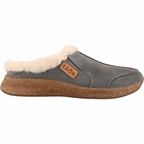 Comfort Arch Cushion Women's Future Suede Clog Slipper In Dark Grey