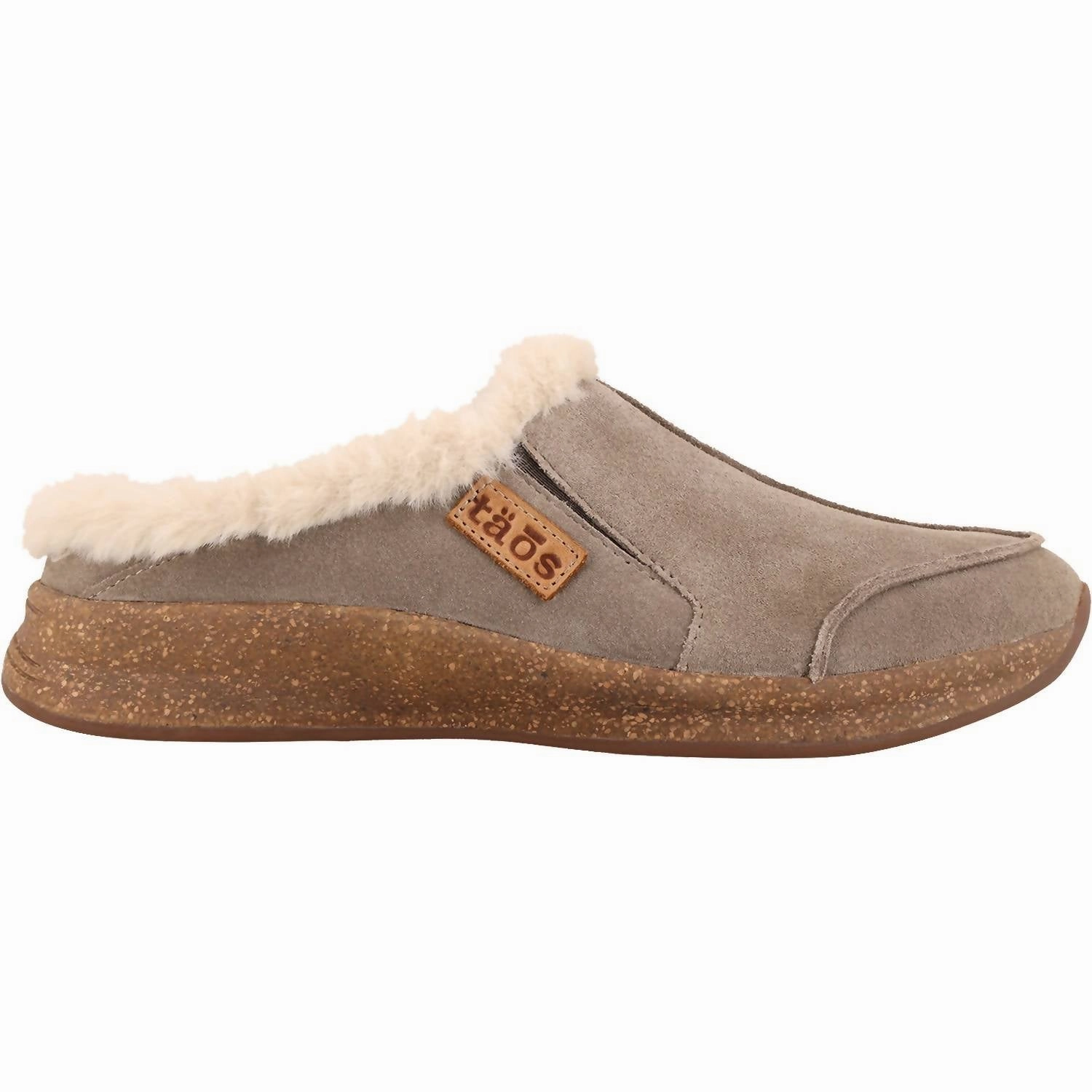Women's Future Suede Clogs Slipper In Dark Taupe Seamless Walk Instant Fit