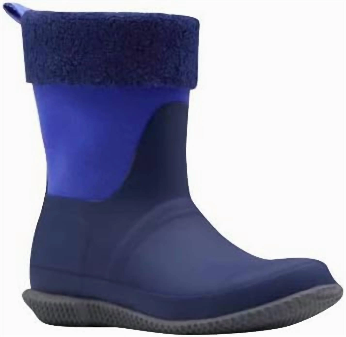Zipper Closure Women's Insulated Roll Top Vegan Shearling Boots In Melody/electric Storm