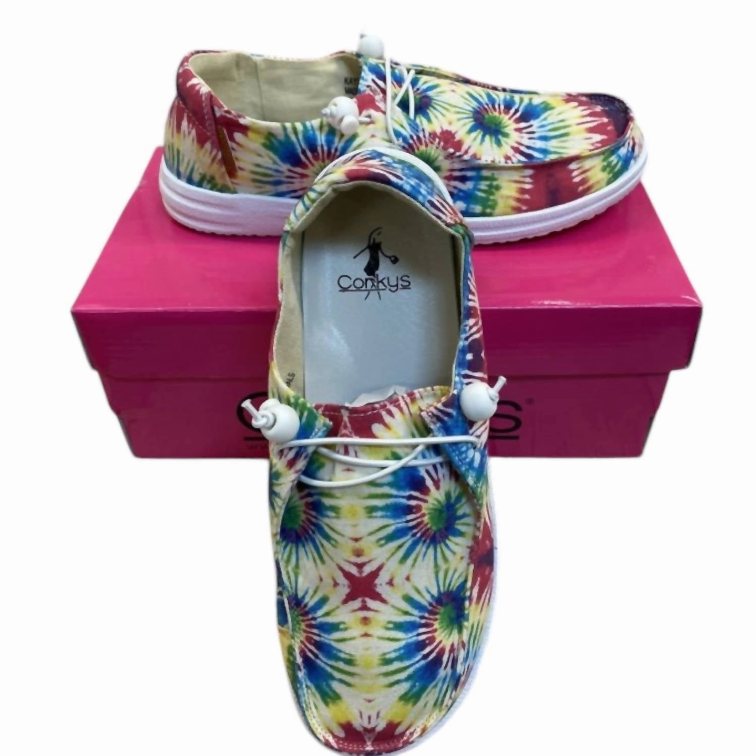 Women's Kayak Slip On In Tie Die Breathable Lining Comfy Travel Fit