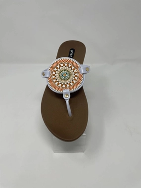 simple design Women's Licorice Sandals In Toffee/salt