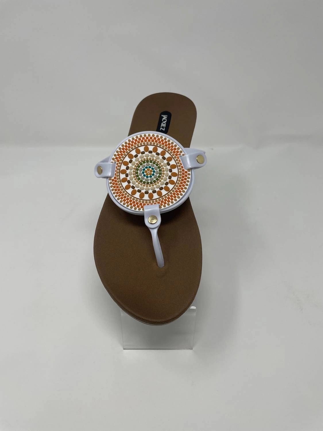 simple design Women's Licorice Sandals In Toffee/salt