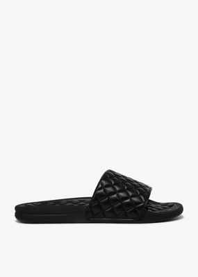 Women's Lusso Slide In Black Waterproof Slides
