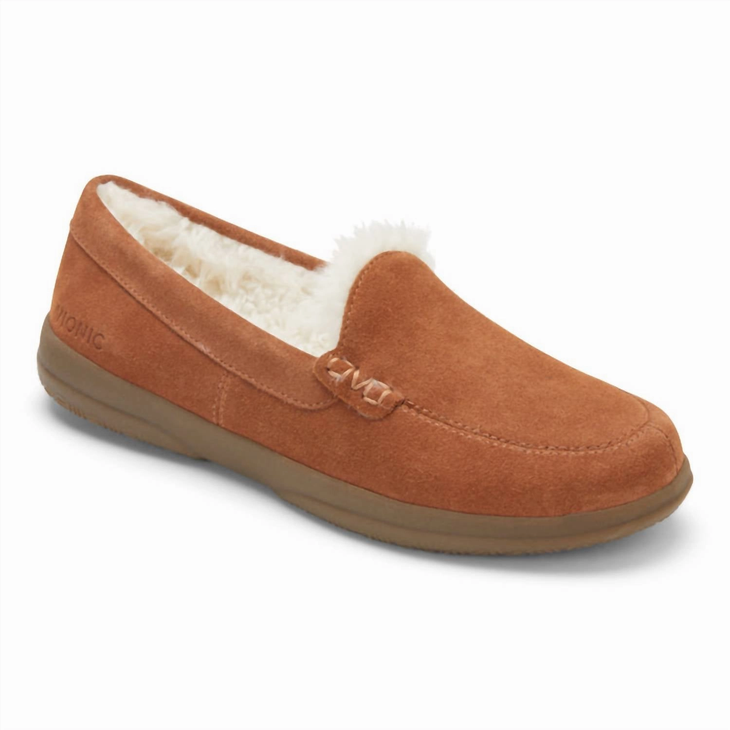 Women's Lynez Suede Slipper In Toffee Water-Friendly Easy To Maintain