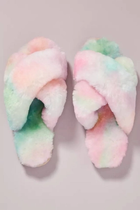 Relax Walk Women's Mayberry Tie Dye Slipper In Fairy Floss