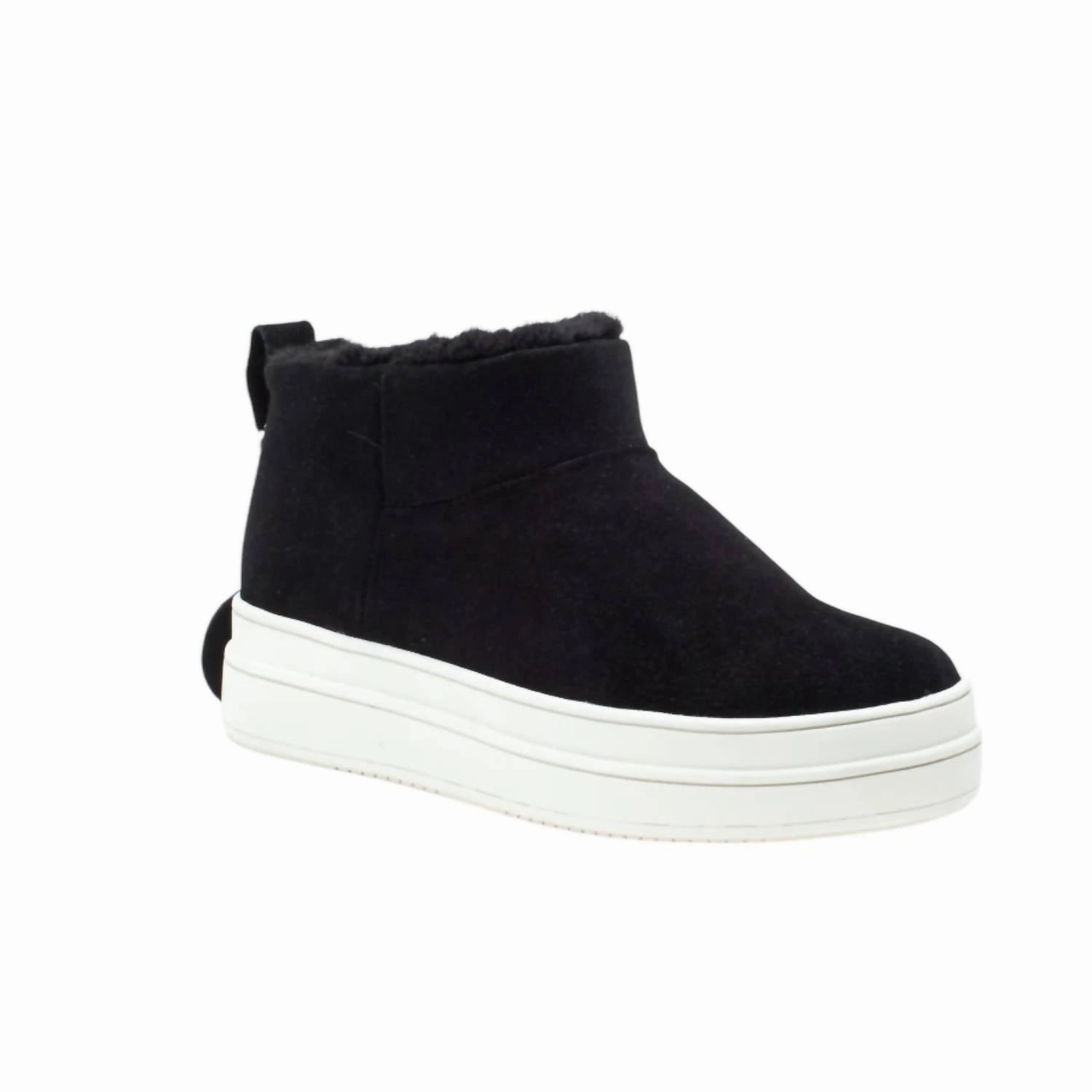 Women's Nia Waterproof Boot In Black Suede Walking Comfort Stylish Protection