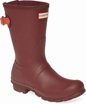Women's Original Short Back Adjustable Rain Boot In Rumbling Red/siren Every Condition