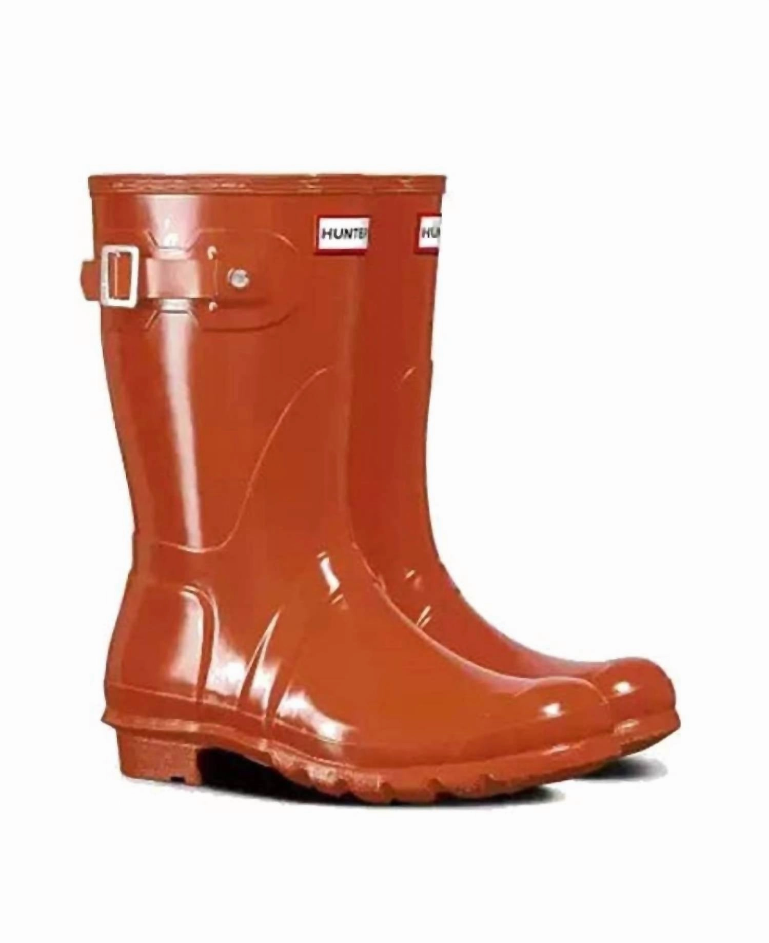 Women's Original Short Gloss Wellington Boots In Siren Toe Protection Resilient Sole