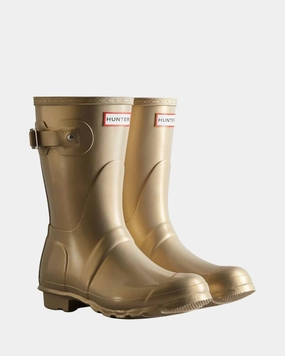 Winter Protection Women's Original Short Nebula Rain Boot In Pale Gold