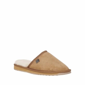 Women's Platinum Yamba Scuff Slipper In Chestnut Cozy Sandal