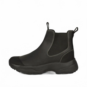 Eco Material Trail Runner Padded Interior Urban Traveler Women's Siri Waterproof Rain Boot In Black