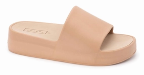 Unique Style Women's Slide-On Cloud Sandal In Natural