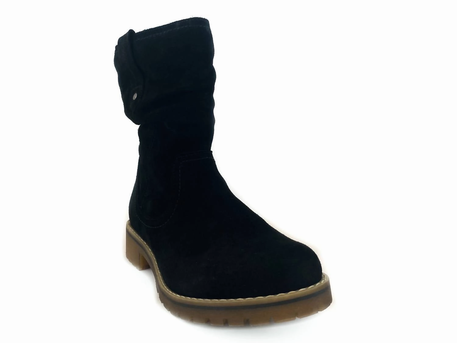Women's Texas Waterproof Suede Lug Sole Boot In Black Suede Energy return Multi-Purpose