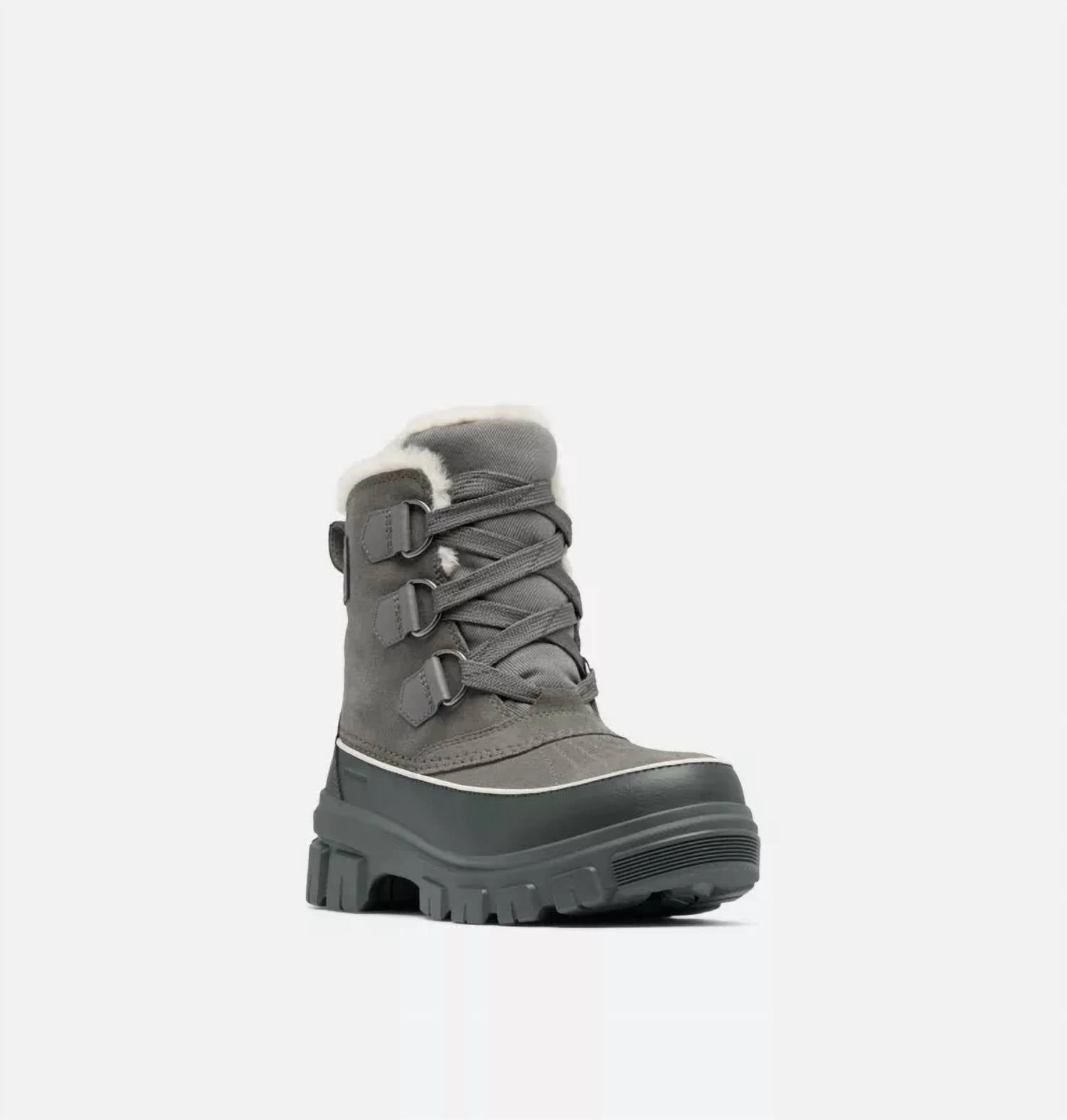 Women's Tivoli V Boots In Quarry / Grill Protective Finish Hiking Trails Shock Absorbing River Crossing