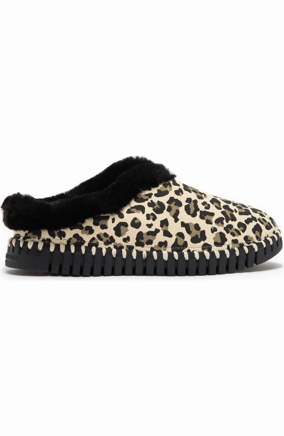 Women's Tulip 3150 Leopard Slipper In Milk Creme Slip-On Sandals