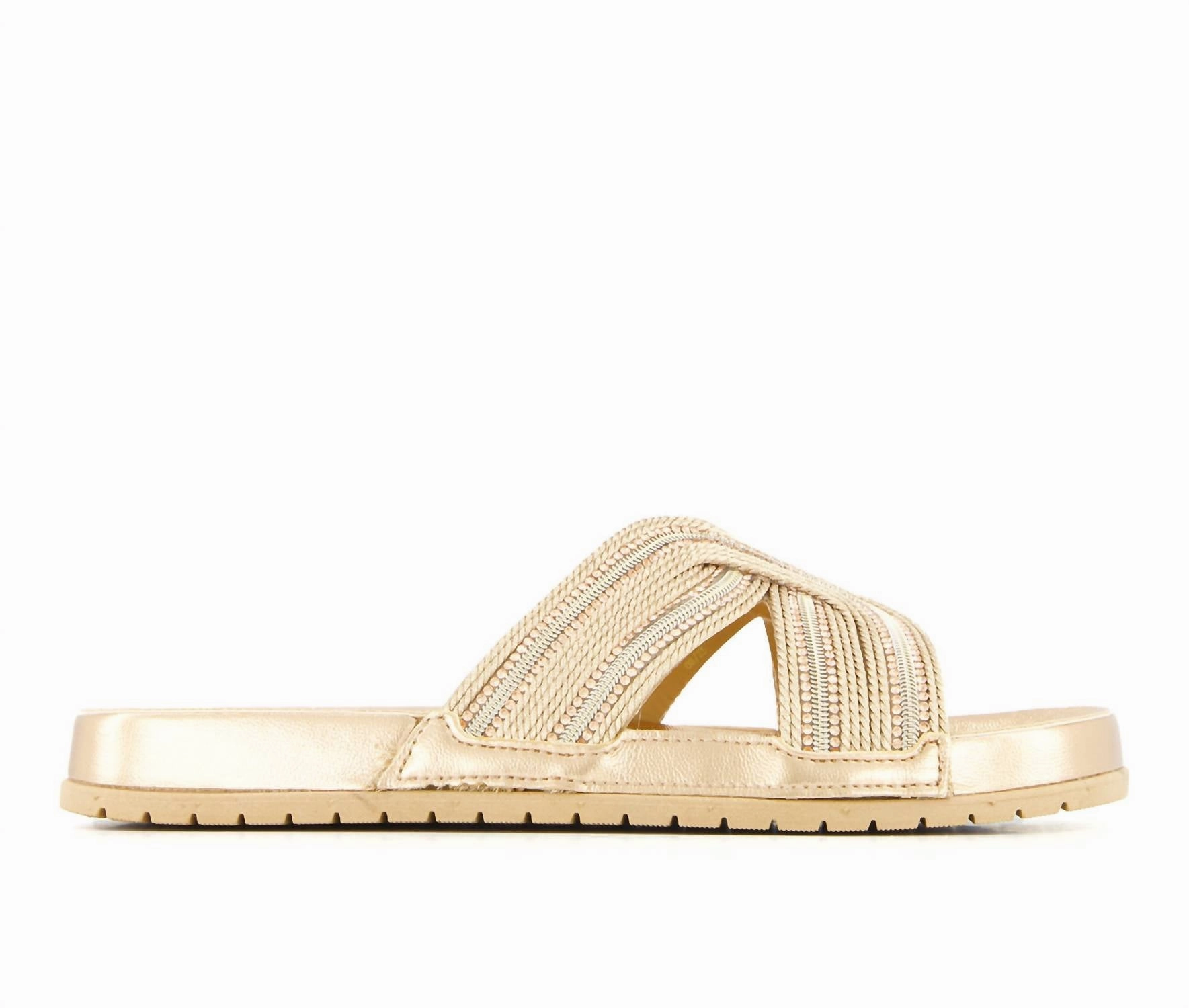 Reliable Quality Comfort Molding Women's Ultra Comfort Slides In Gold