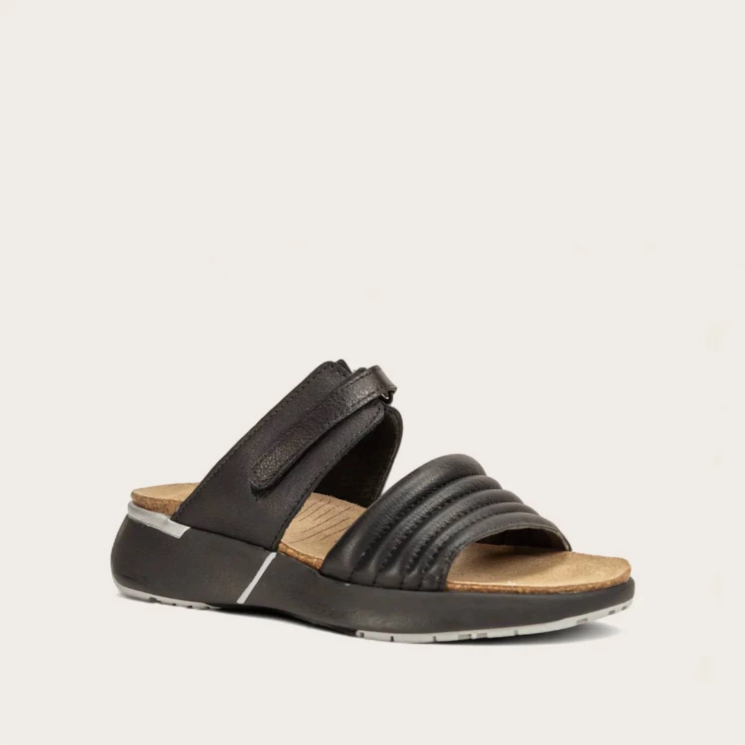Women's Vesta Sandals - Medium In Black Relaxed Fit