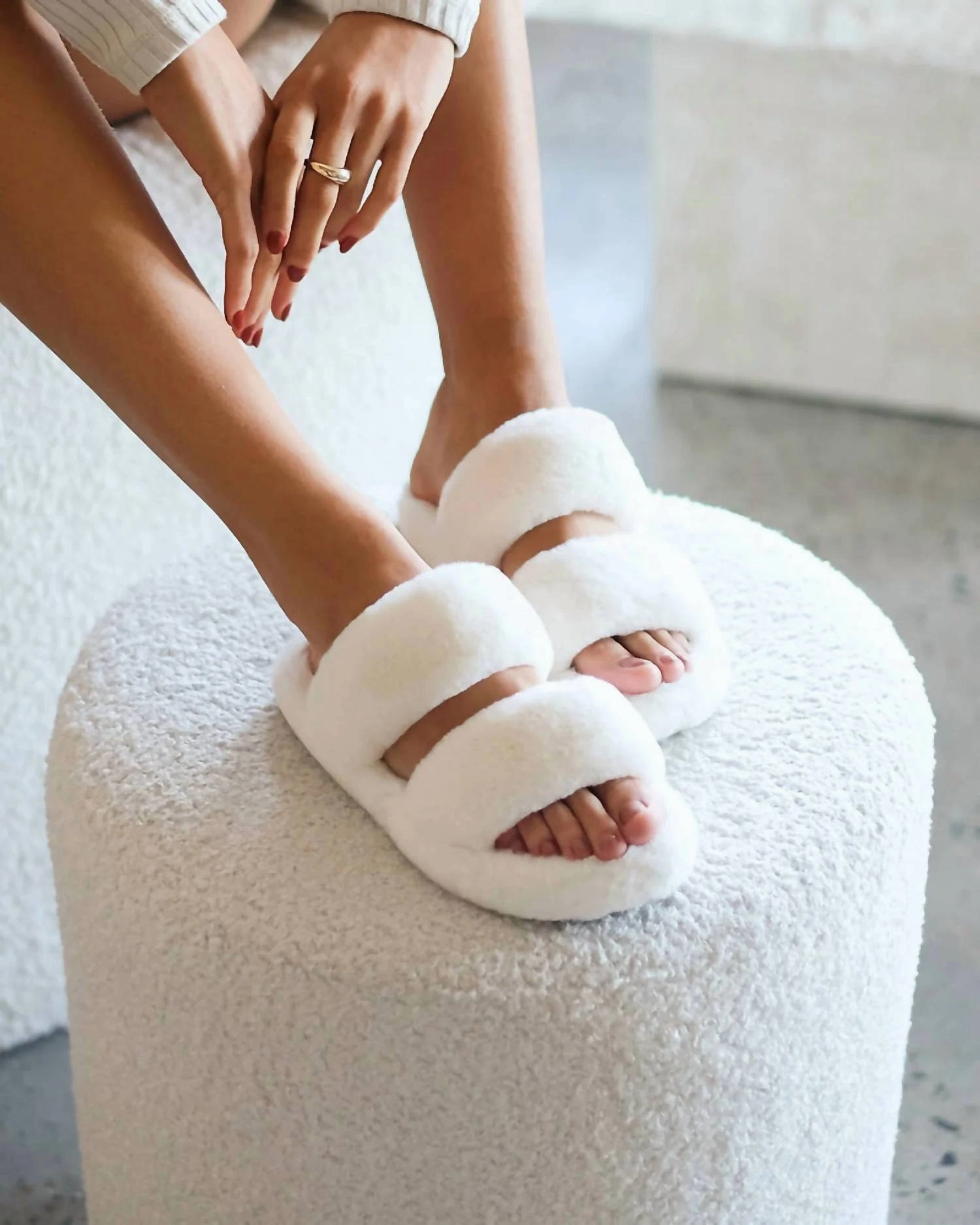 Women's Whistler Slides In Cream Easy Comfort Everyday Slide