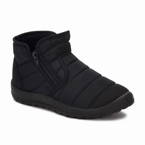 Neutral Tone Women's Winter Booties In Black