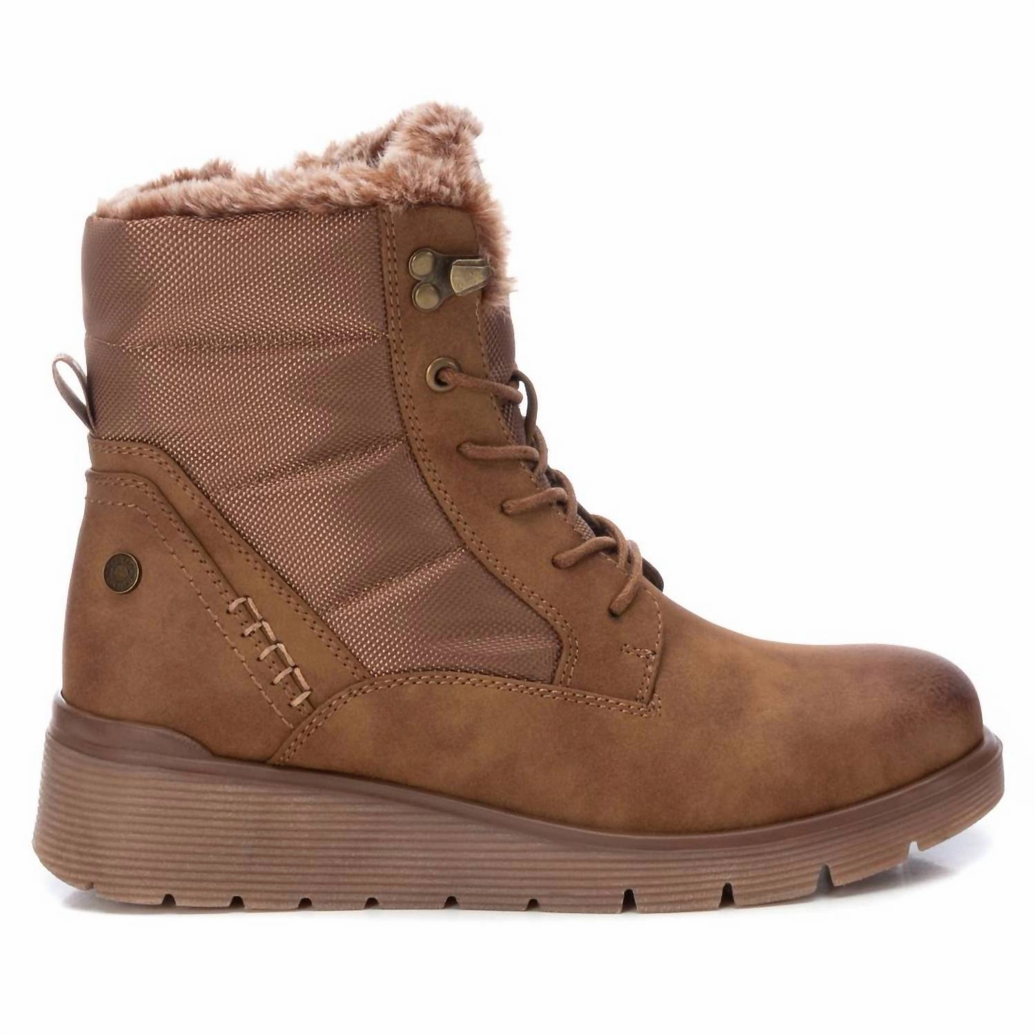 Women's Winter Booties In Camel Easy To Clean