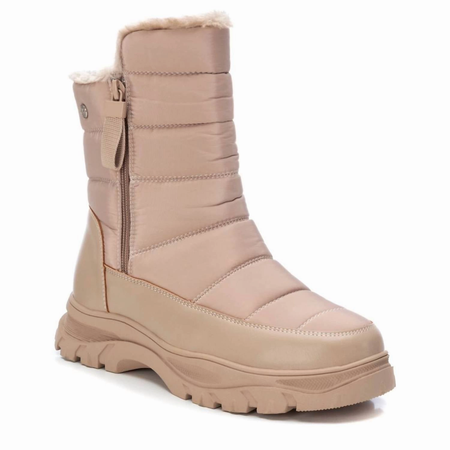 Warm Comfort Women's Winter Boots In Beige/khaki