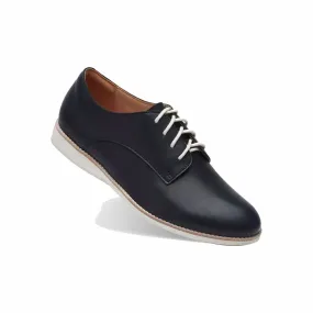 Tailored Silhouette Business Travel Office Meeting Oxfords Women's Derby Shoes In Black