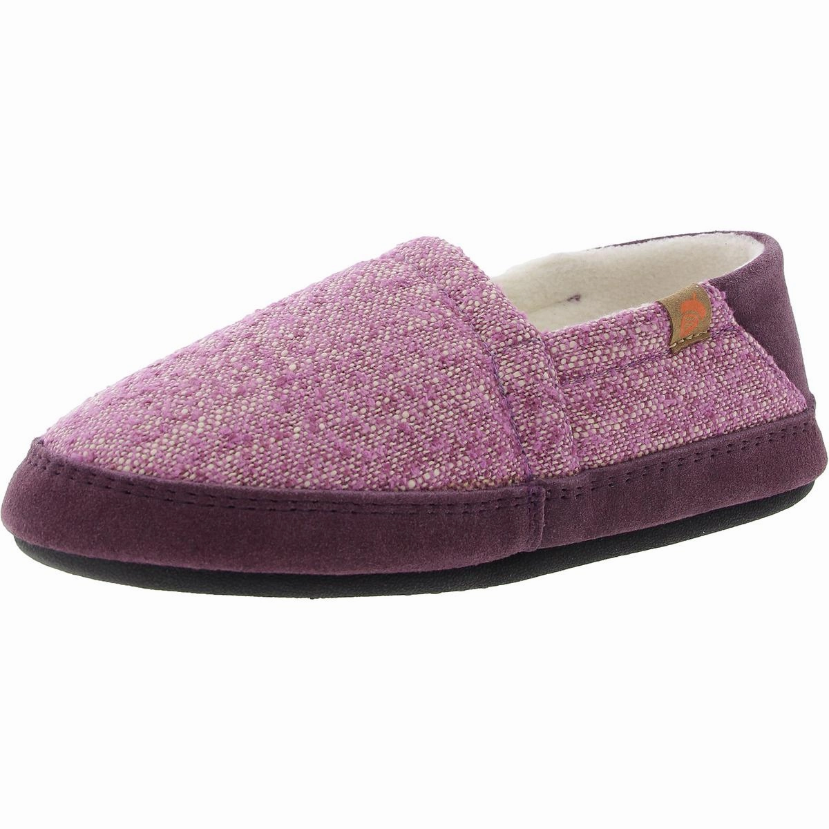 Woven material Soft Slide Womens Cushioned Footbed Knit Moccasin Slippers