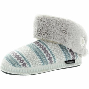 Womens Faux Fur Lined Bootie Slippers Chill Walk Soft Footwear