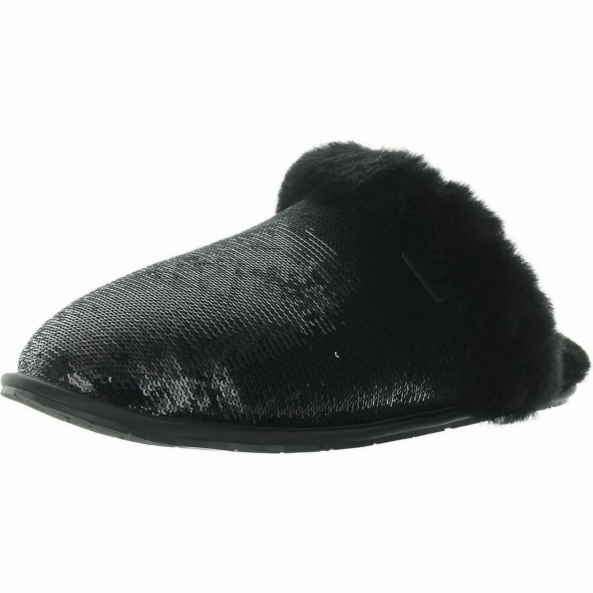 Modern Footwear Womens Faux Fur Lined Manmade Slide Slippers