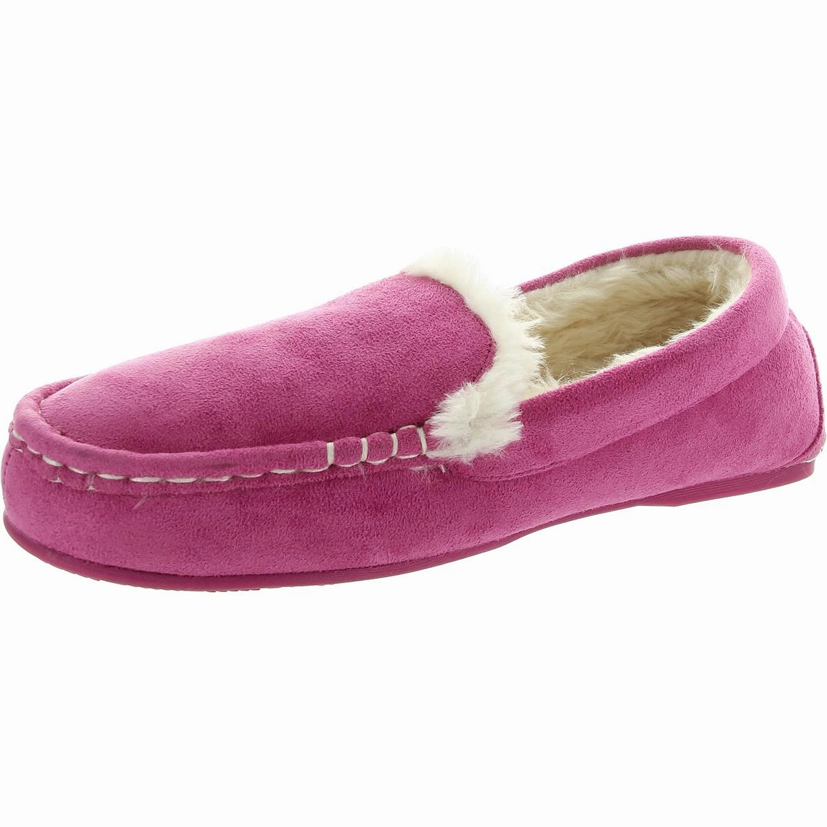Womens Faux Fur Loafer Slippers Trail Running