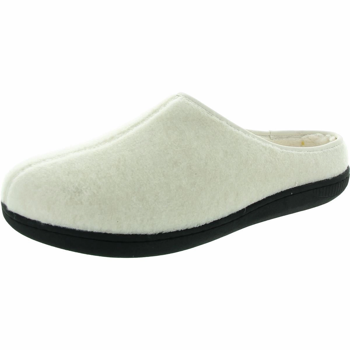 Comfy Travel Fit Energy return Womens Fleece Lined Man Made Slide Slippers