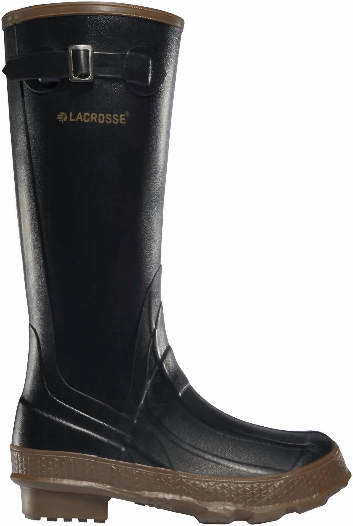 Rugged Build Womens Grange 14" Boots In Black